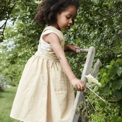 Ketiketa SALE Hand Woven Cotton Kids Zoè Dress - Mustard