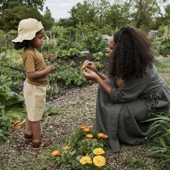 Ketiketa Cotton & Linen Hand Woven Cotton Babunanu Sun Hat - Mustard