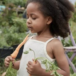 SISKIN Merino Wool/Silk Pointelle Strappy Vest - Pearl Kids Wool