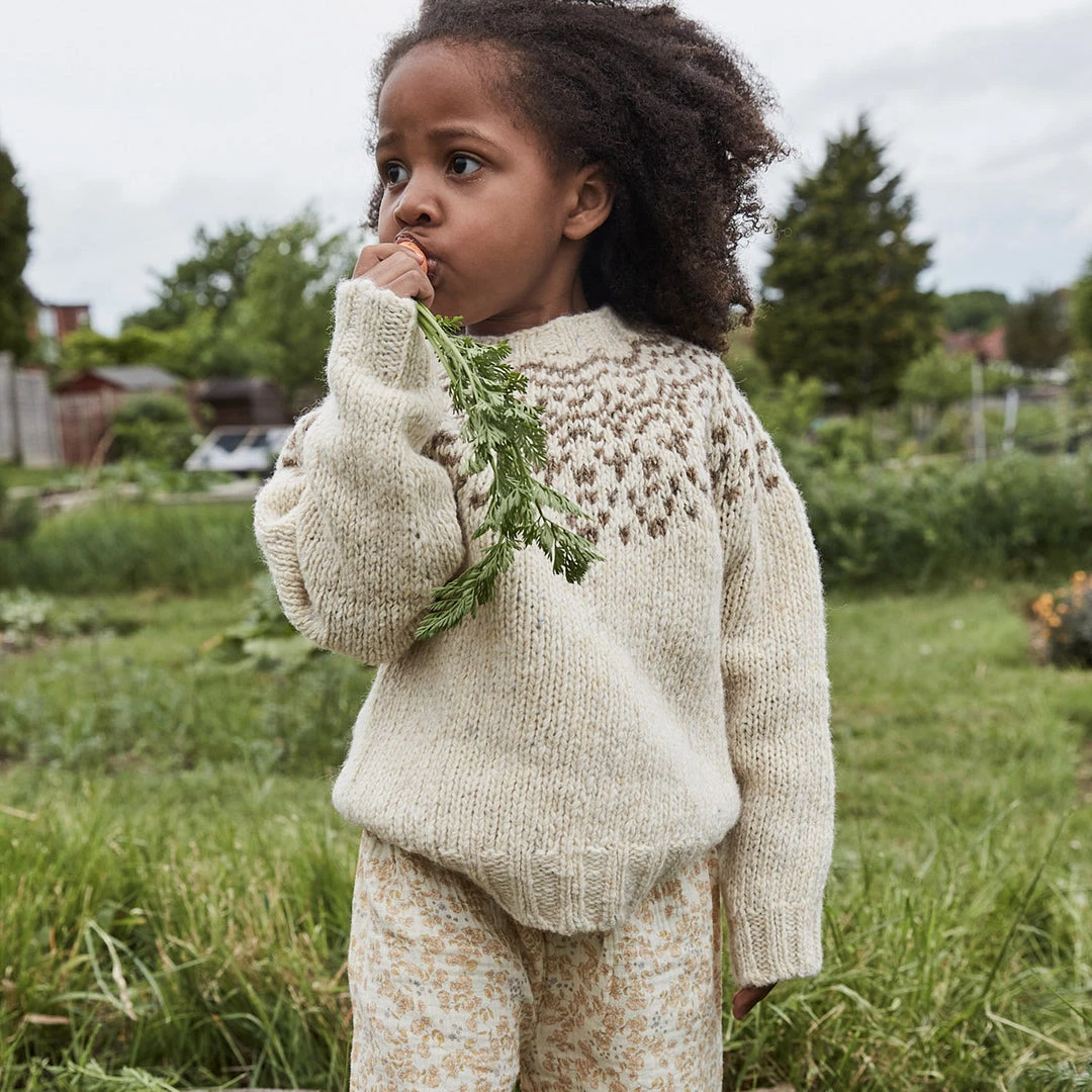SISKIN Tops & Sweaters Donegal Merino Wool Isle Sweater - Alabaster 4 SISKIN Tops & Sweaters Donegal Merino Wool Isle Sweater - Alabaster