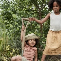 SISKIN Merino Wool/Silk Pointelle Vest - Rosewood Kids Wool