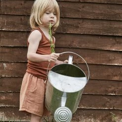 SISKIN By Engel Exclusive Organic Merino Wool & Silk Sleeveless Top - Deep Rust Kids Wool