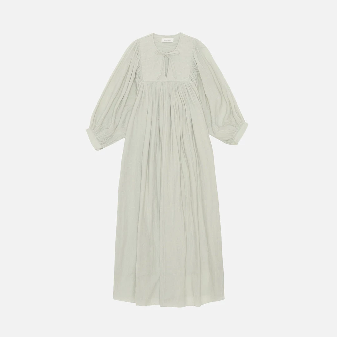 Skall Studio SALE Women's Organic Cotton Nadja Dress - Sage Green 4 Skall Studio SALE Women's Organic Cotton Nadja Dress - Sage Green