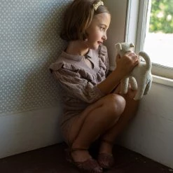 Soor Ploom Organic Pima Cotton Lacey Shortie - Dark Tea Cotton & Linen 11 Soor Ploom Organic Pima Cotton Lacey Shortie - Dark Tea Cotton & Linen