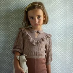 Soor Ploom Organic Pima Cotton Nancy Top - Dark Tea Cotton & Linen