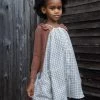 Soor Ploom Linen Prim Dress - Graph Paper