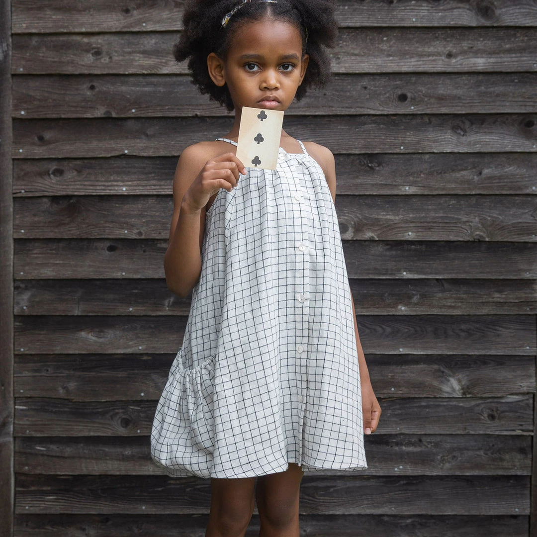 Soor Ploom Linen Prim Dress - Graph Paper 5 Soor Ploom Linen Prim Dress - Graph Paper