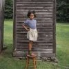 Soor Ploom Cotton & Linen Linen/Cotton Emelia Skirt - Ticking Stripe 2 Soor Ploom Cotton & Linen Linen/Cotton Emelia Skirt - Ticking Stripe