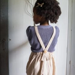 Soor Ploom Linen Oona Romper - Tea Cotton & Linen