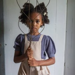 Soor Ploom Linen Oona Romper - Tea Cotton & Linen