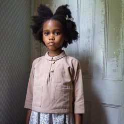 Soor Ploom Cotton & Linen Organic Cotton Roxy Smock - Dark Tea