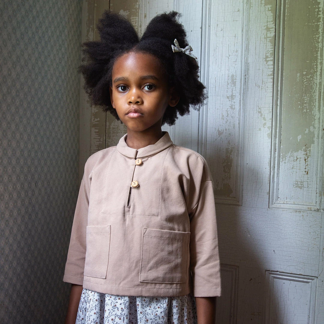 Soor Ploom Cotton & Linen Organic Cotton Roxy Smock - Dark Tea 3 Soor Ploom Cotton & Linen Organic Cotton Roxy Smock - Dark Tea