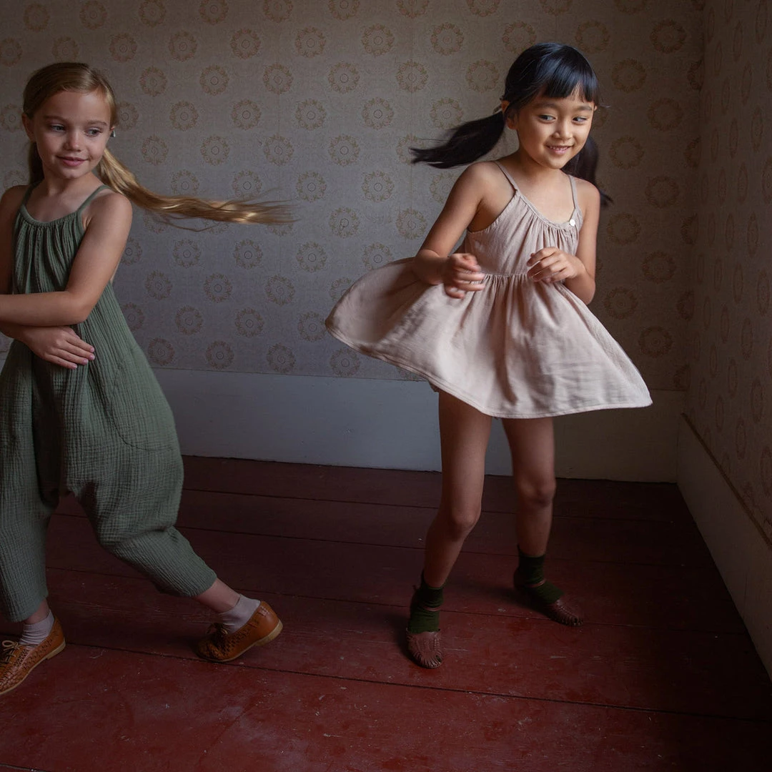 Soor Ploom Cotton Ines Romper - Dill 11 Soor Ploom Cotton Ines Romper - Dill