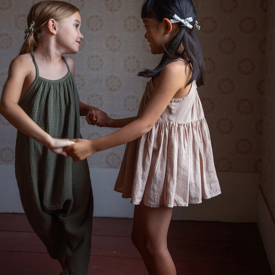 Soor Ploom Cotton Ines Romper - Dill 10 Soor Ploom Cotton Ines Romper - Dill