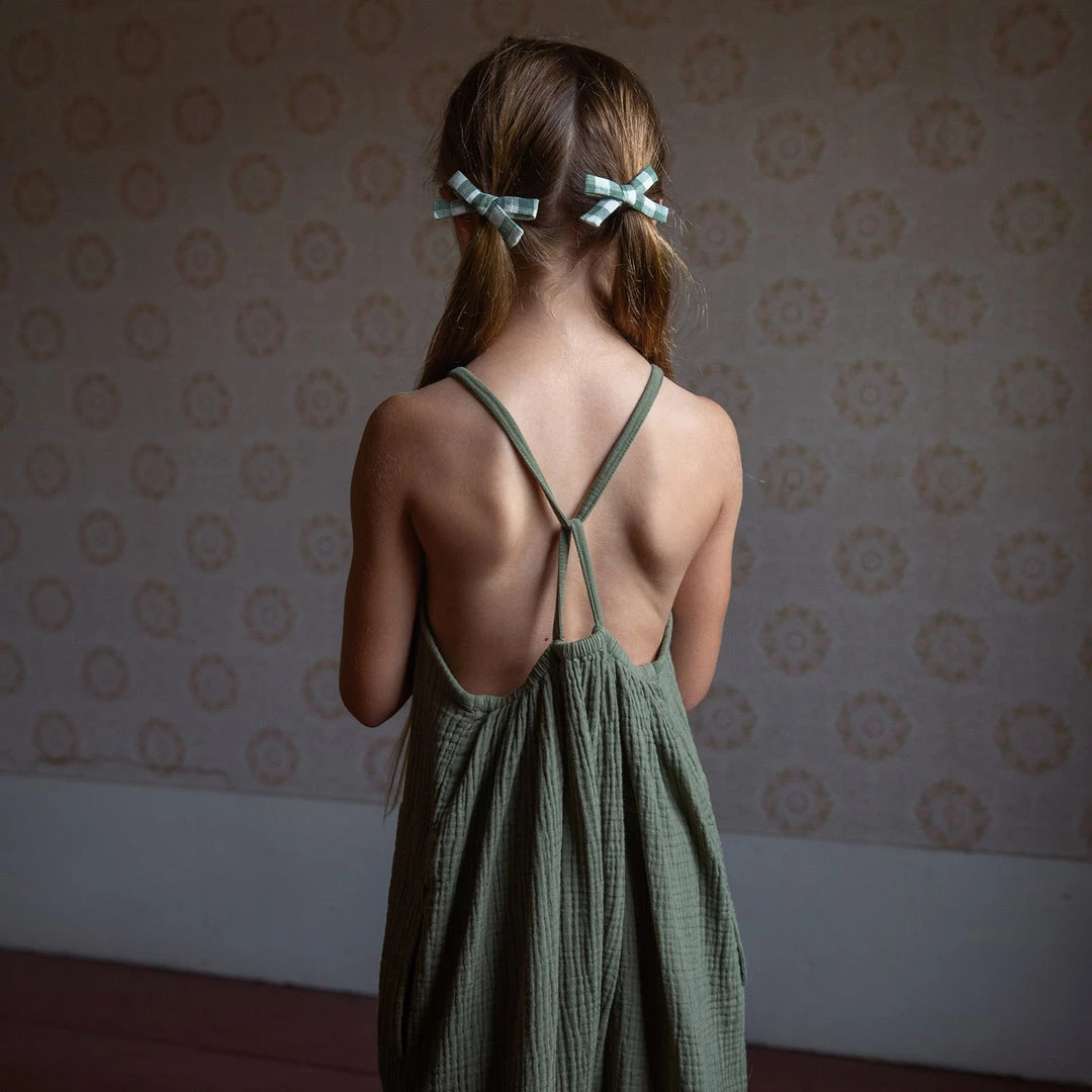 Soor Ploom Cotton Ines Romper - Dill 5 Soor Ploom Cotton Ines Romper - Dill