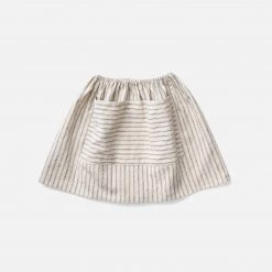 Soor Ploom Cotton & Linen Linen/Cotton Emelia Skirt - Ticking Stripe