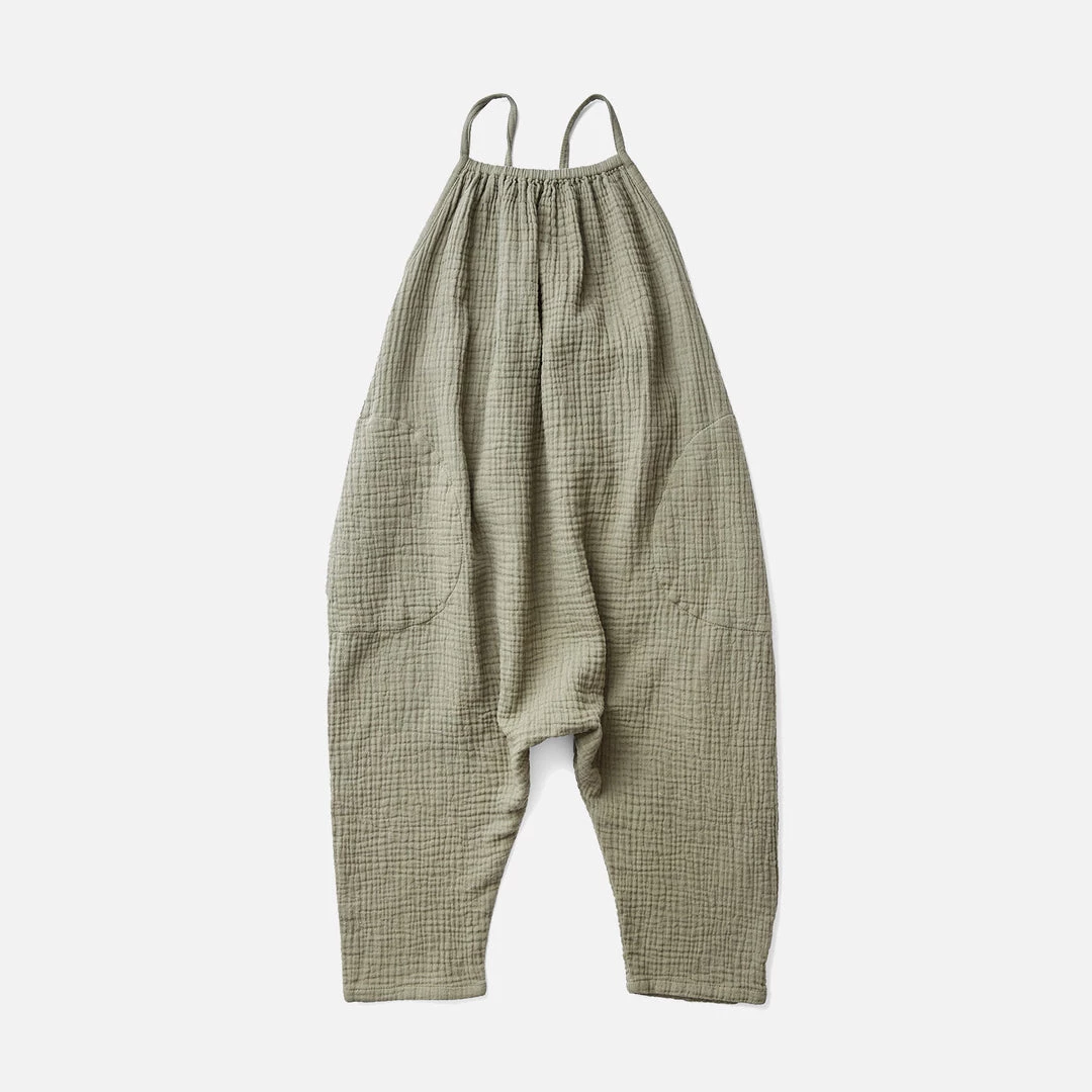 Soor Ploom Cotton Ines Romper - Dill 4 Soor Ploom Cotton Ines Romper - Dill