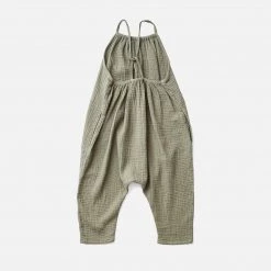 Soor Ploom Cotton Ines Romper - Dill 17 Soor Ploom Cotton Ines Romper - Dill