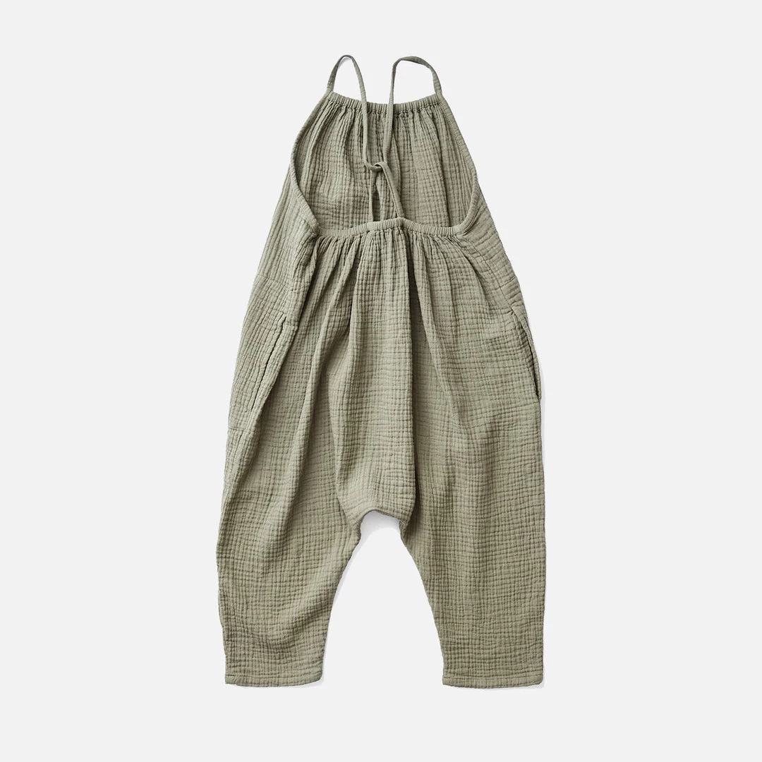Soor Ploom Cotton Ines Romper - Dill 8 Soor Ploom Cotton Ines Romper - Dill