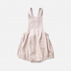 Soor Ploom Linen Oona Romper - Tea Cotton & Linen