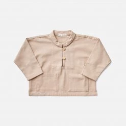 Soor Ploom Cotton & Linen Organic Cotton Roxy Smock - Dark Tea