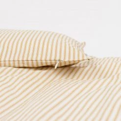 Studio Feder Organic Cotton Duvet & Pillow Cover - Classic Stripe Oak - Single Home & Baby Care 10 Studio Feder Organic Cotton Duvet & Pillow Cover - Classic Stripe Oak - Single Home & Baby Care