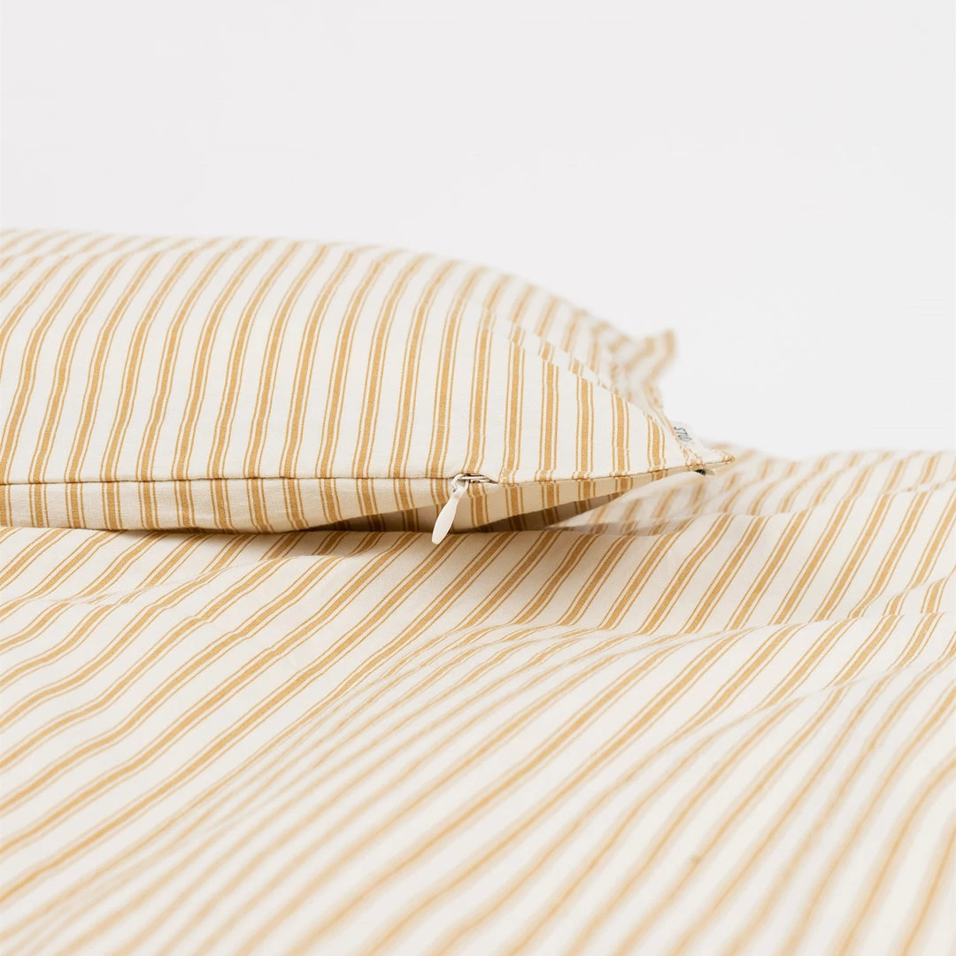 Studio Feder Organic Cotton Duvet & Pillow Cover - Classic Stripe Oak - Single Home & Baby Care 5 Studio Feder Organic Cotton Duvet & Pillow Cover - Classic Stripe Oak - Single Home & Baby Care