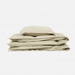 Studio Feder Organic Cotton Duvet & Pillow Cover - Moss - Single