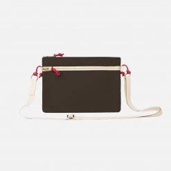 YKRA Cotton Canvas Side Pouch Bag - Khaki