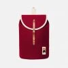 YKRA Bags Cotton Canvas Sailor Backpack - Bordeaux 2 YKRA Bags Cotton Canvas Sailor Backpack - Bordeaux