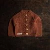 Mormor.nu Tops & Sweaters Hand Knit Alpaca Grethe Cardigan - Hazelnut