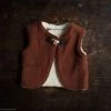 Kleine Schobbejak Wool/Cotton Sherpa Vest - Terracotta 1 Kleine Schobbejak Wool/Cotton Sherpa Vest - Terracotta
