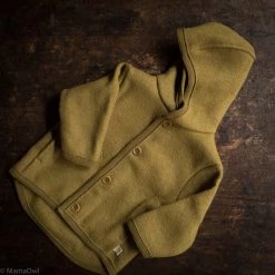 Disana Baby Wool Exclusive Organic Boiled Merino Wool Jacket - Old Style - Gold