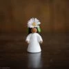 Fairies Handmade Wool Flower Fairy - Common Daisy - Brown