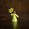 Fairies Toys Handmade Wool Fairy Holding Flower - Daffodil - Brown 1 Fairies Toys Handmade Wool Fairy Holding Flower - Daffodil - Brown