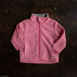 Disana Organic Light Weight Boiled Merino Wool Zip Jacket - Raspberry SALE