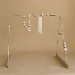 &me Steel And Wood Baby Gym - Beige