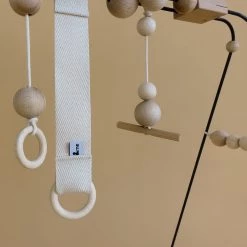 &me Baby Gifts Steel And Wood Baby Gym - Dark Grey