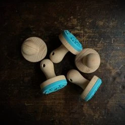 Ailefo Wood And Silicone Playdough Stamps - Wildlife Stories - Set Of 5 Toys