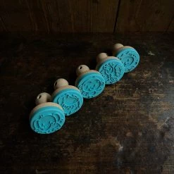 Ailefo Wood And Silicone Playdough Stamps - Wildlife Stories - Set Of 5 Toys