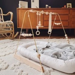 &me Steel And Wood Baby Gym - Beige 19 &me Steel And Wood Baby Gym - Beige