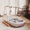 &me Steel And Wood Baby Gym - Beige