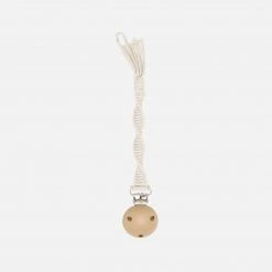 Bonét Et Bonét Organic Cotton Macrame Pacifier Clip - Constantin Home & Baby Care
