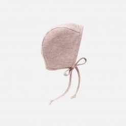 Briar Baby Linen Bonnet - Blush