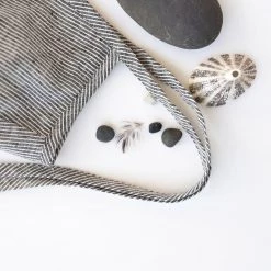 Briar Baby Cotton & Linen Cotton/Hemp Bonnet Brimmed- Natural Stripe