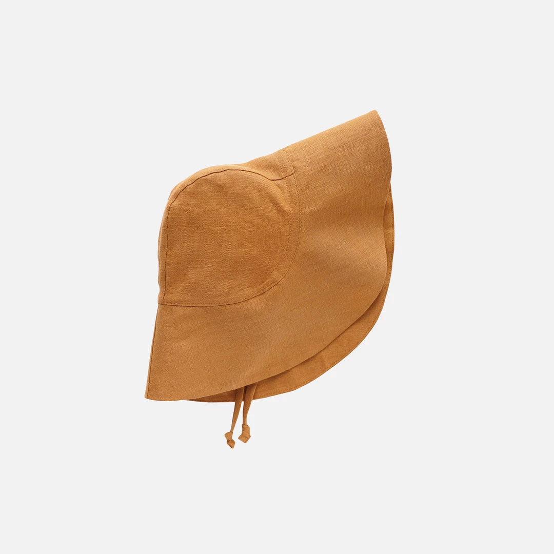 Briar Baby Linen Sunbonnet - Rust 4 Briar Baby Linen Sunbonnet - Rust