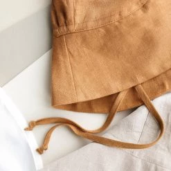 Briar Baby Linen Sunbonnet - Rust 10 Briar Baby Linen Sunbonnet - Rust