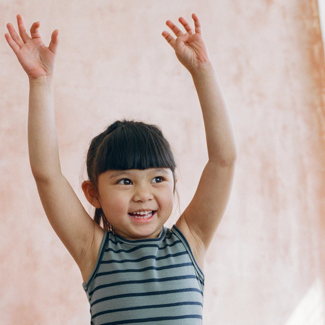 Chasing Windmills Baby Wool Merino Wool Short Johns Set - Agave/Navy Stripe 5 Chasing Windmills Baby Wool Merino Wool Short Johns Set - Agave/Navy Stripe