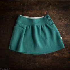 Disana Kids Wool Organic Boiled Merino Wool Skirt - Pacific