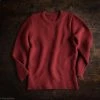 Disana Organic Merino Wool Left Knit Jumper - Bordeaux